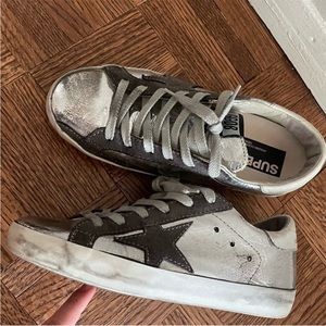 COPY - Golden goose superstar sneakers silver metallic
